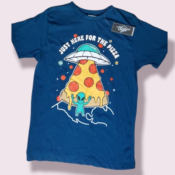 Ombre Alien Pizza Tee